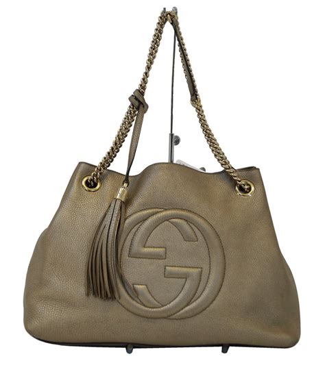 gucci bag gold chain|gucci shoulder tote bags.